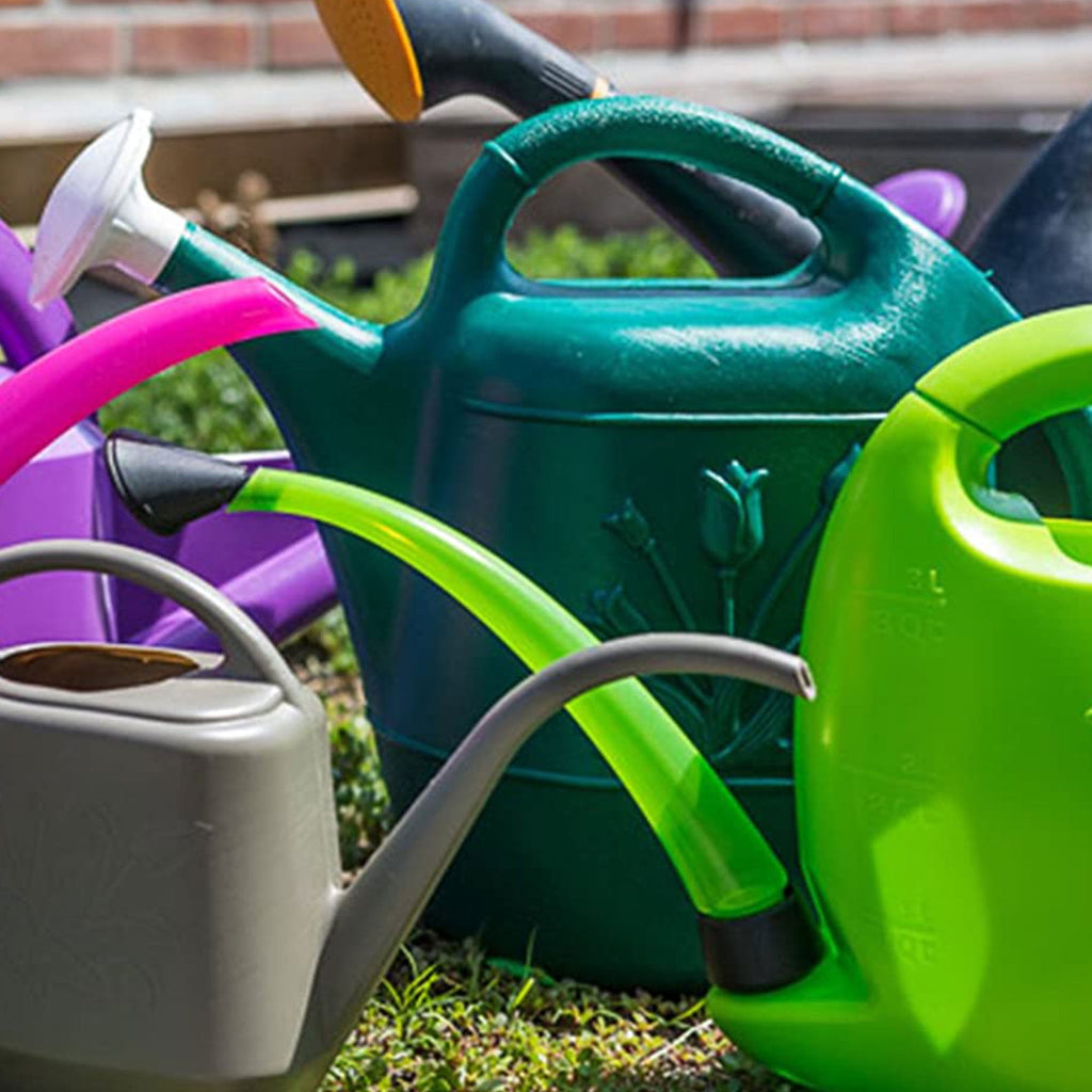 Indoor Outdoor 2 Gallon Plant Watering Can, Green (3 Pack) - Image 6