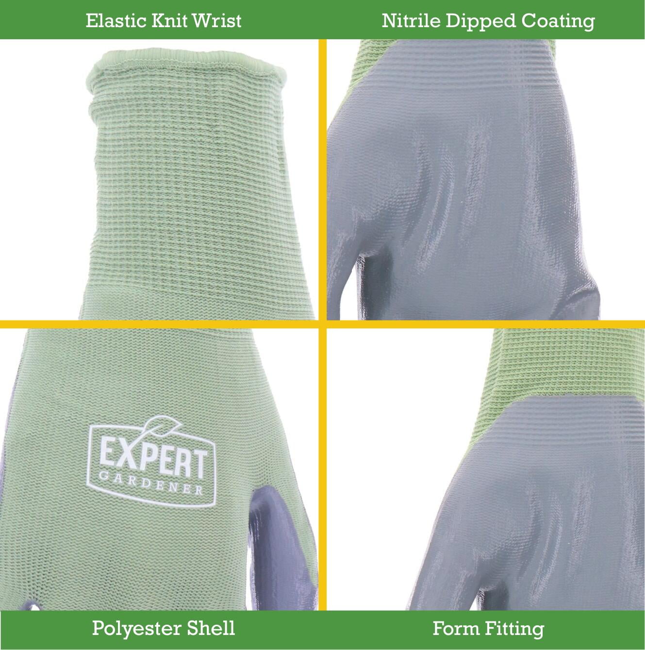 Expert Gardener Green Nitrile Sustainable Gloves Small - Image 4