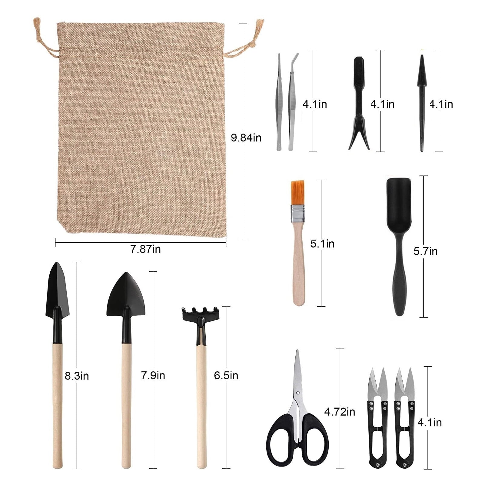 Garden Planting Tool Set for Succulents Weeding Digging Planting Transplanting Miniature Fairy Garden Cactus Bonsai P... - Image 2