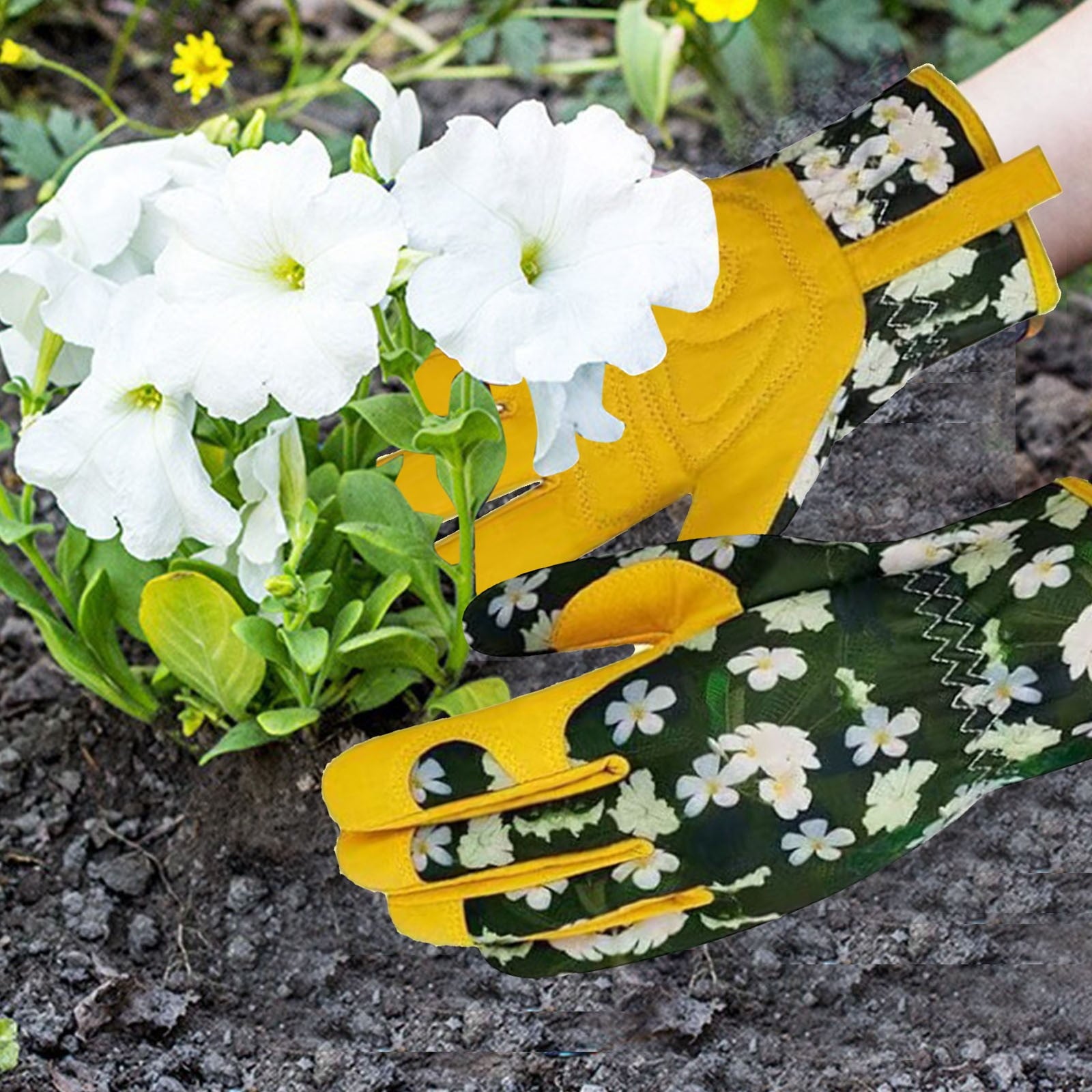 Clearance! Gloves Gardening Gloves for Women Leather Garden Gloves Thorn Proof Outdoor Protective Working Gloves for ... - Image 4
