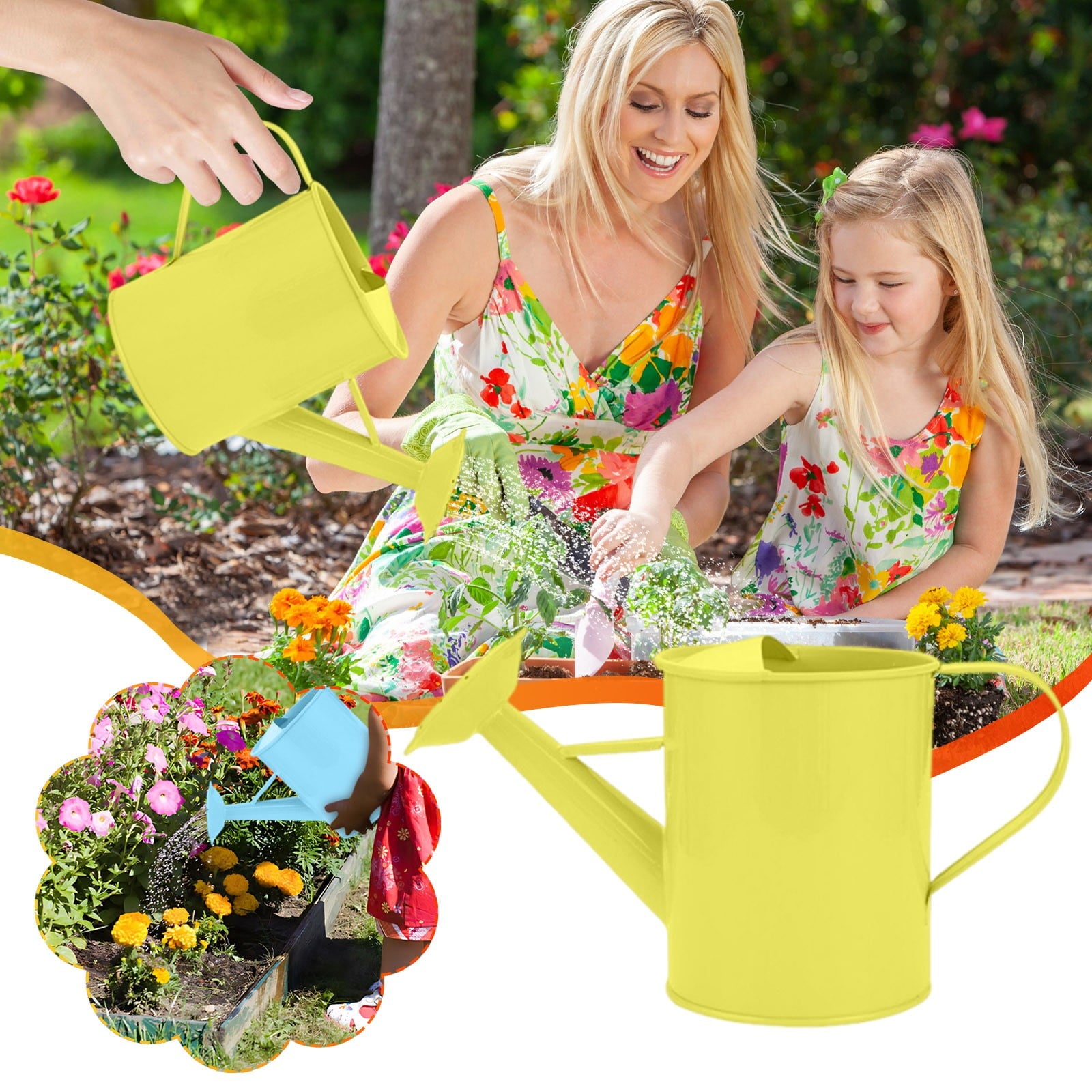1Pcs 600ML Mini Watering Can Sprinkler Bucket,Metal Gardening Water Pot with Comfortable Handle,for Indoor, Outdoor, and Garden Planting Too - Image 3
