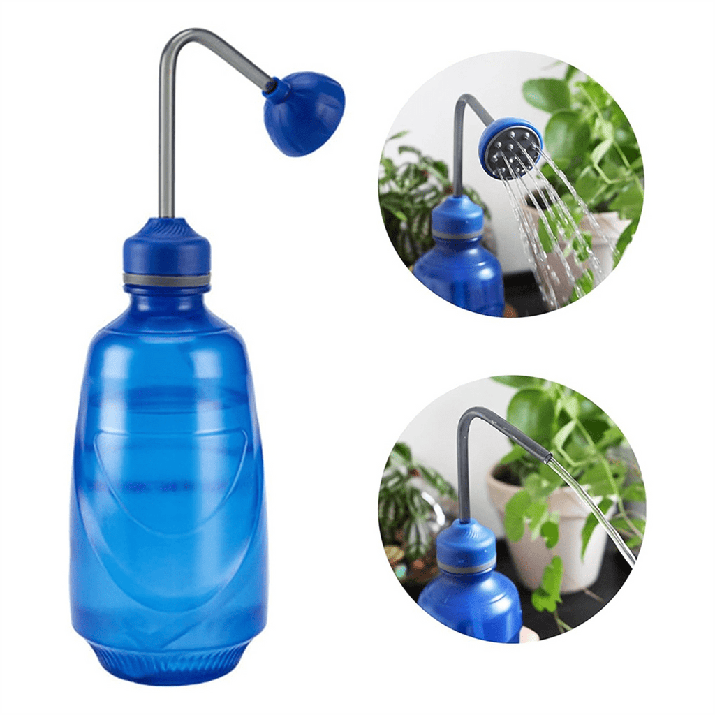 Watering Can for Seedlings, Small Watering Can for House Plant Garden Flower 0.45L Blue - Image 3