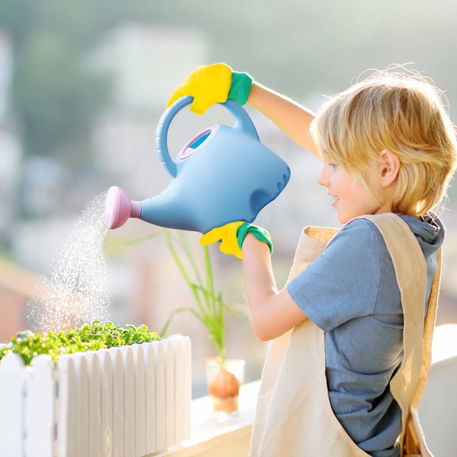 Elephant-Shaped Kids Watering Can – 1.5L Outdoor/Indoor Garden Sprayer with Adjustable Shower Head, Durable Plastic P... - Image 5