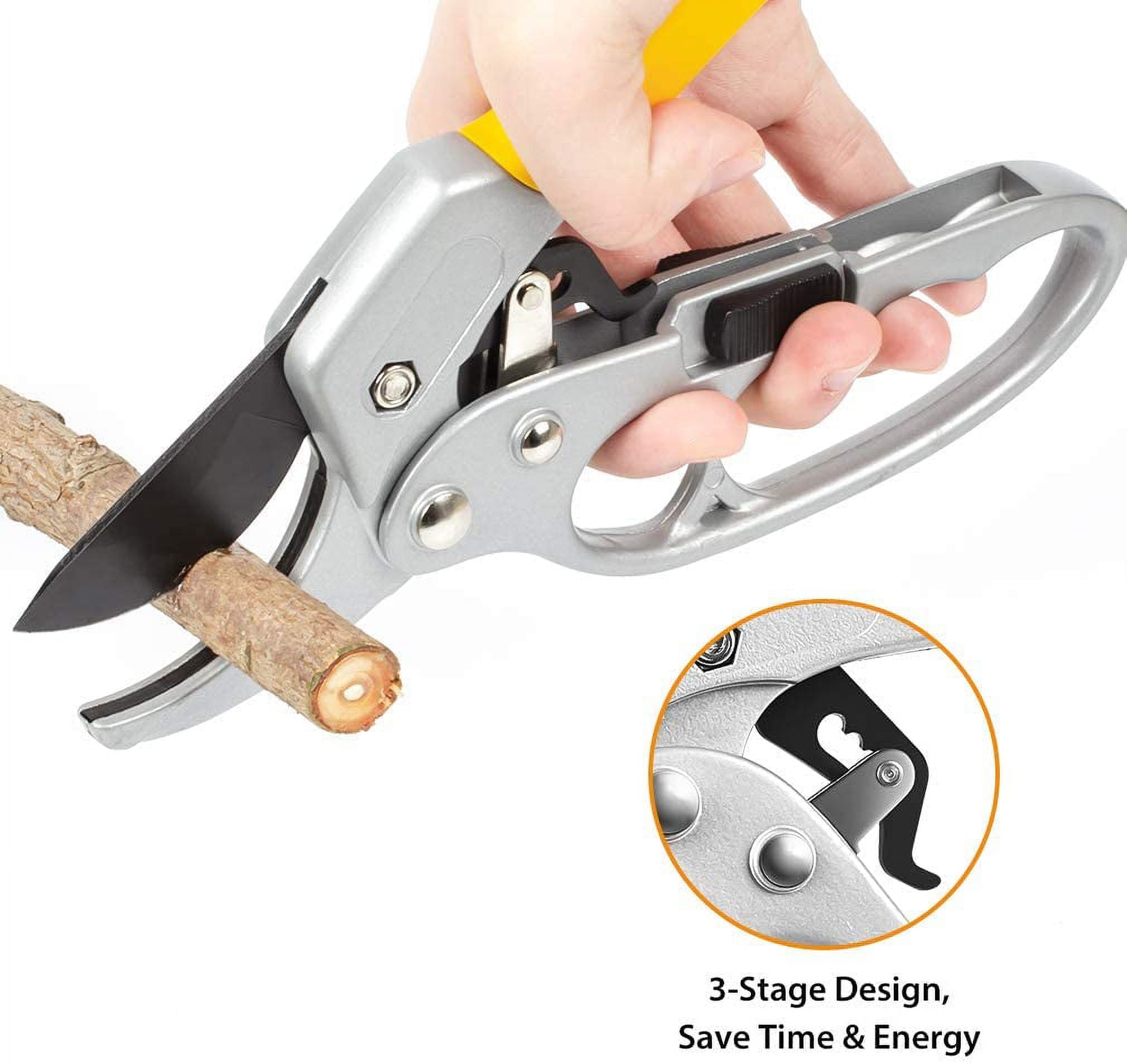 Pruning Shears for Gardening, Heavy Duty Hand Pruners, Bypass Shears, Clippers Cutter Sharp Blade,Tree Trimmers Scissors, Garden Snips, Gard - Image 5