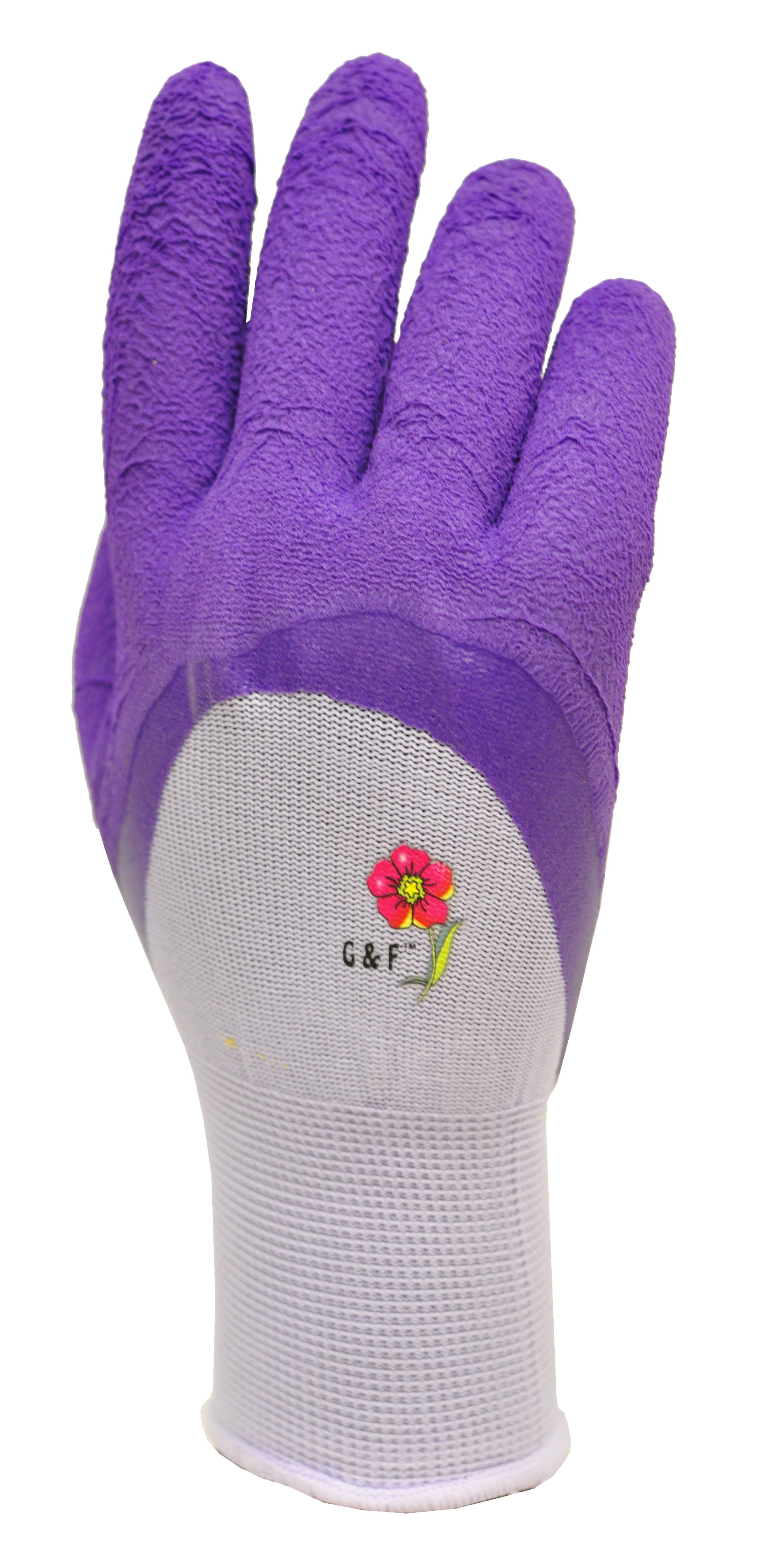 G & F Products Gloves Green Two-Tone Waterproof Micro Foam Nylon Latex Coated Gardening Gloves with Texture Grip 3 Pairs - Image 4