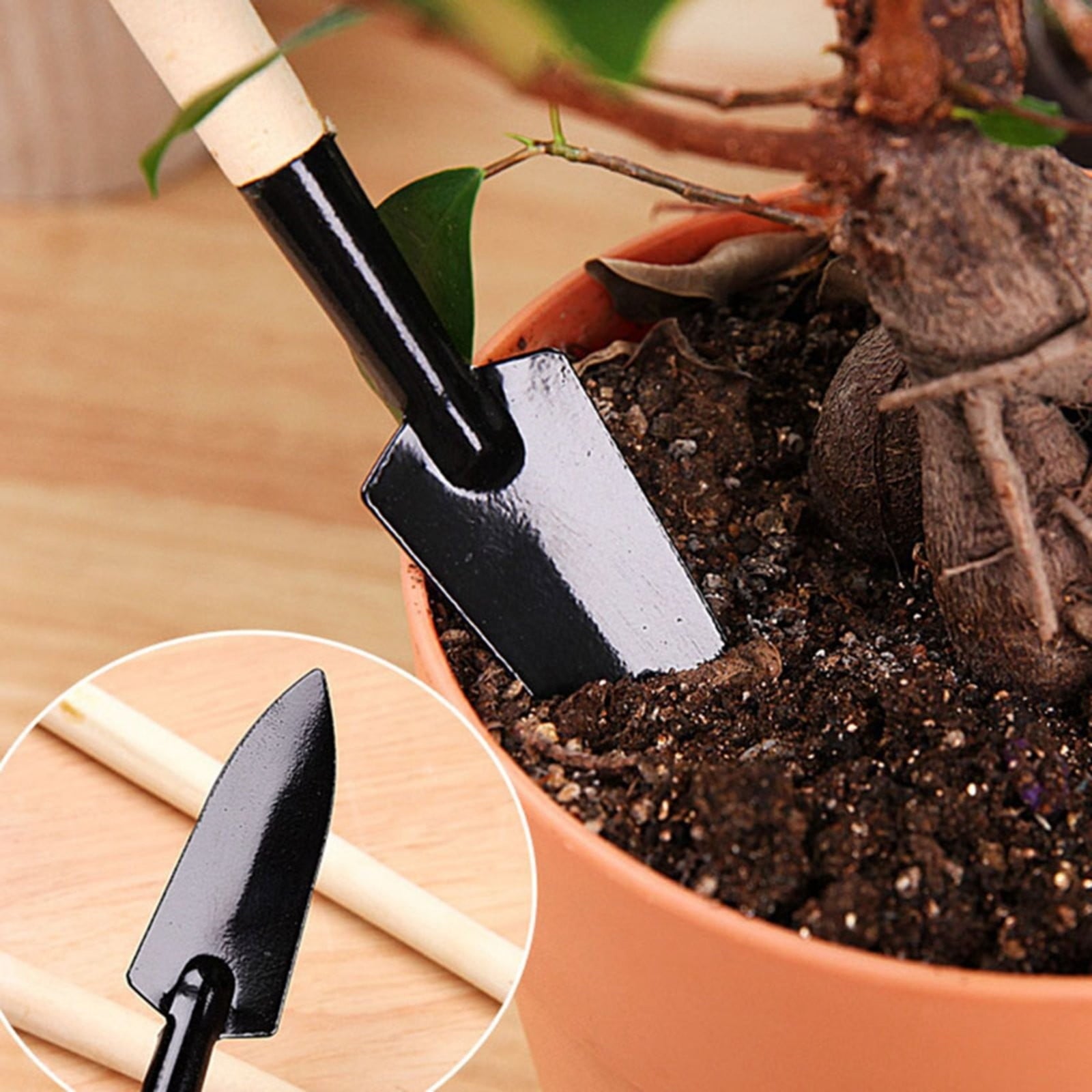 YDYB 6Pcs Gardening Tool Set, Durable Gardening Supplies Kit, Ideal as Garden Gifts for Women, Gardening Accessories, Black - Image 4