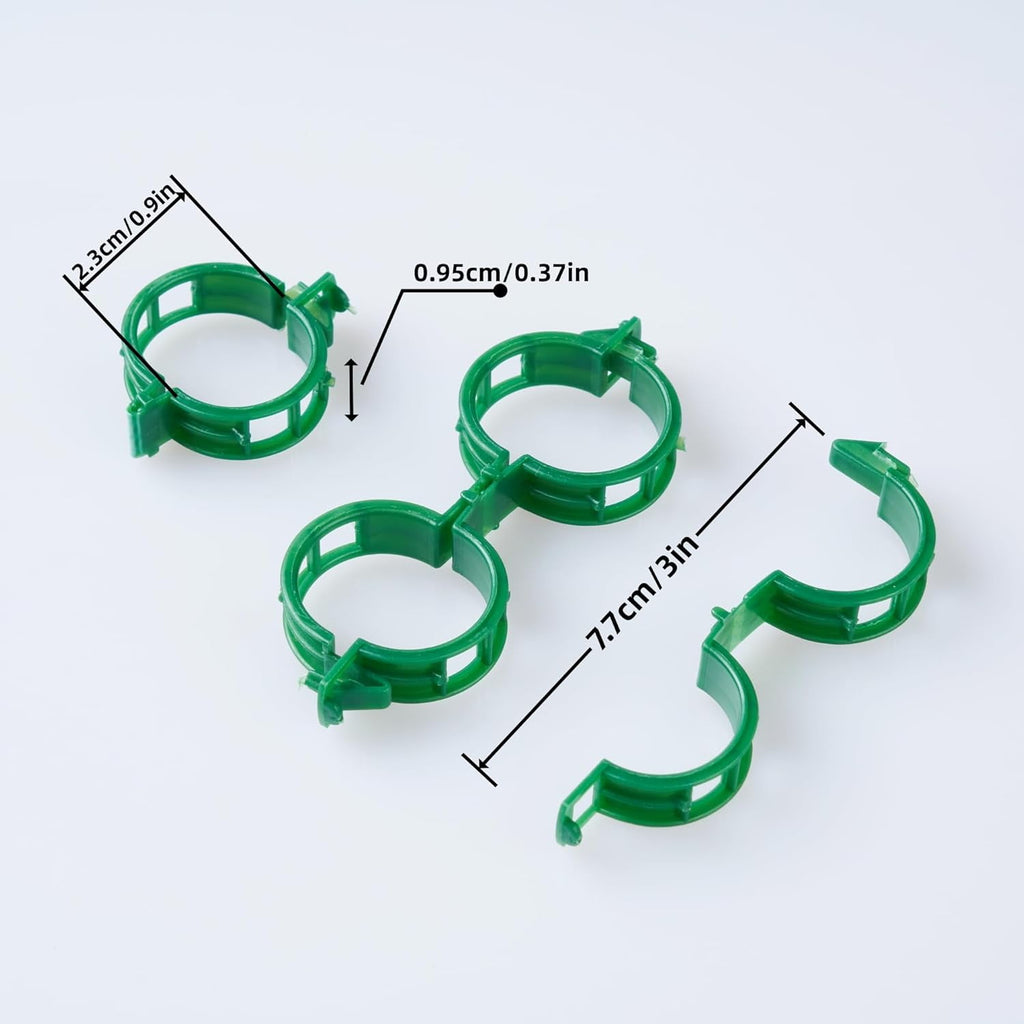 Rongsi 150 Pcs plant clips,Plastic Clips for Securing Plants,Tomato Vine Clips,Plant Fixing Clips,Garden Clips for Climbing Plants,Grape and - Image 5