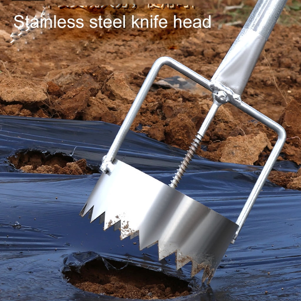 Vegetable Planting and Transplanting Agricultural Film Breaker Plastic Films Puncture Gardening Tool Metal Film Puncher - Image 4