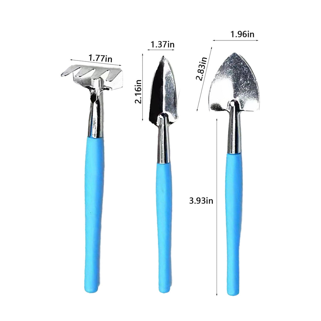 3-Piece Mini Garden Tools Set for Indoor Plants & Kids Gardening | Small Hand Tools with Wood Handle for Transplantin... - Image 3