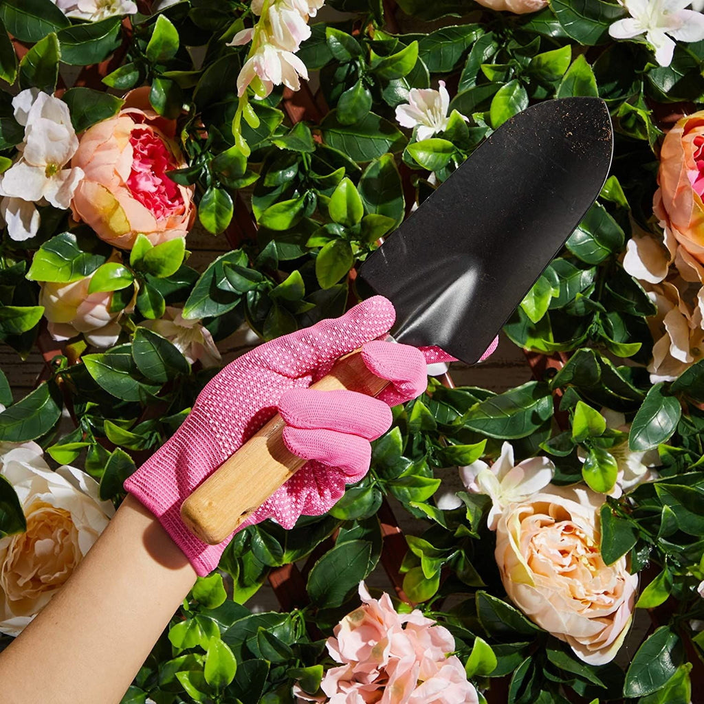 Juvale Garden Gloves for Women - 6 Pairs (12 Count), Pink, Purple & Blue - Thorn Proof & Cut Resistant Gardening Gloves - Breathable Cotton - Image 3