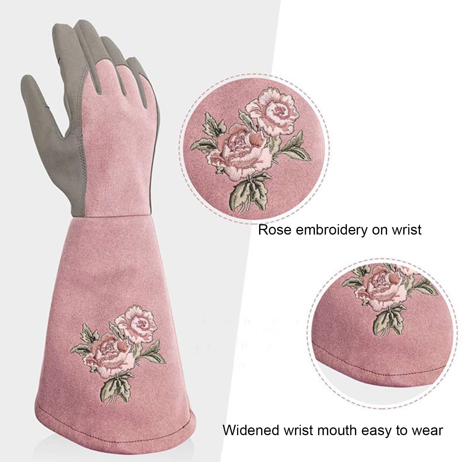 Rose Pruning Gloves for Men & Women,Long Thorn Proof Gardening Gloves,Heat-Resistant Faux Leather Gauntlet,Best Garde... - Image 6