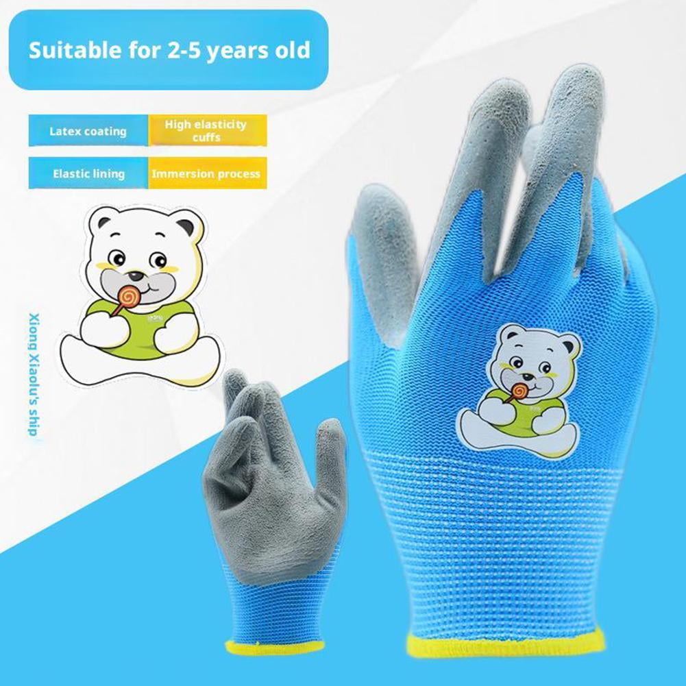 DTREELS Kids Gardening Gloves,Children Grippy Rubber Coated Garden Work Gloves Yard Youth, For Toddlers, Gloves Work - Image 6