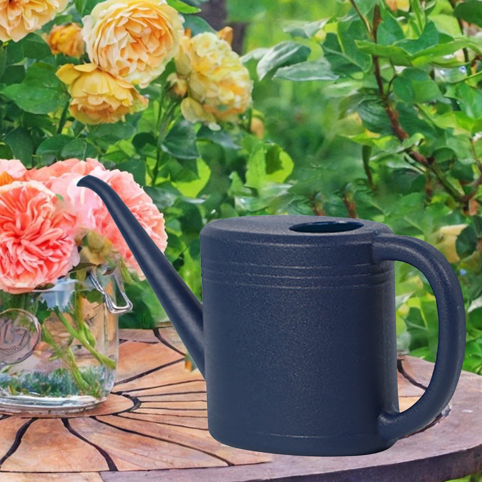 Watering Can For Indoor 1 Liter Small Waterer With Long Spout For House Succulents Flowers Outdoor Garden Herb Sprink... - Image 2