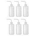 6Pcs Irrigation Bottle 500Ml 17Oz Indoor Plant Watering Can Water Squirt Bottle Plastic Rinse Bottle for Wash Tattoo