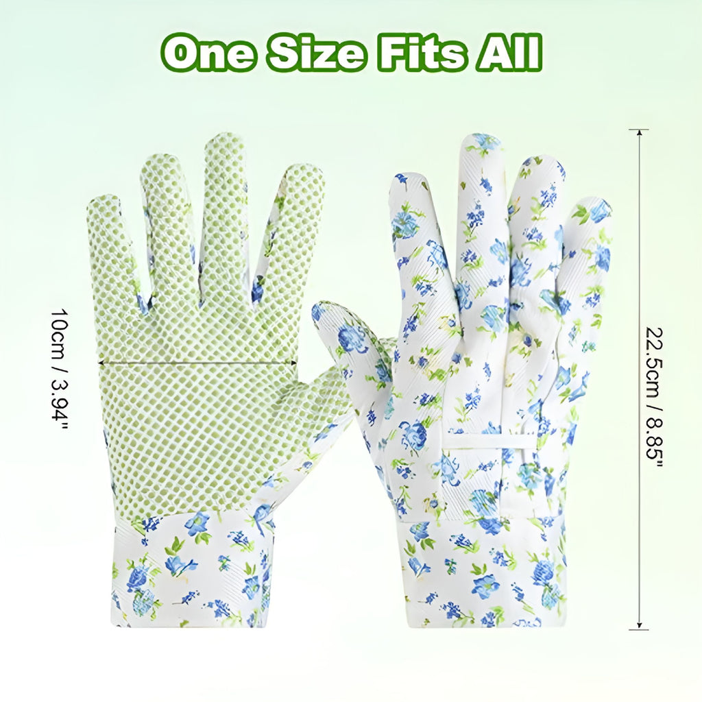 Floral Gardening Gloves for Women/Ladies,Non-Slip Grip Garden Work Gloves,Comfortable Thorn Proof Garden Gloves - Image 2