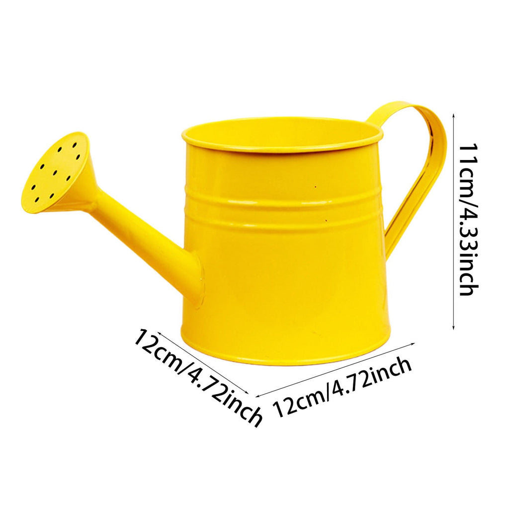 2Pcs Metal Watering Can For Outdoor Plants, Galvanized Steel Watering Can With Removable Spout, Perfect Home & Garden Décor Yellow 12*12*11C - Image 3