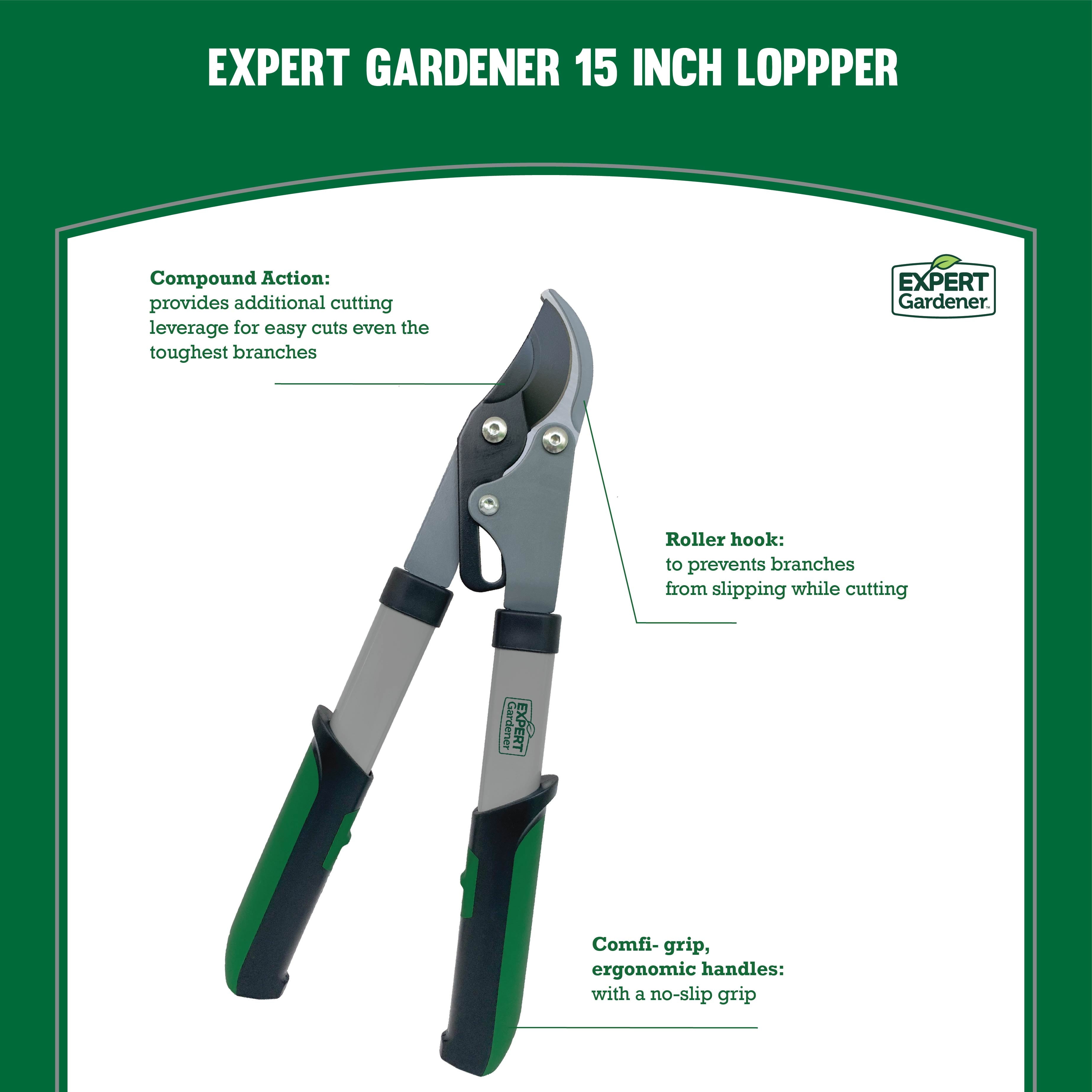 15-Inch Lopper, Lightweight and Durable with Ergonomic Grips - Image 3