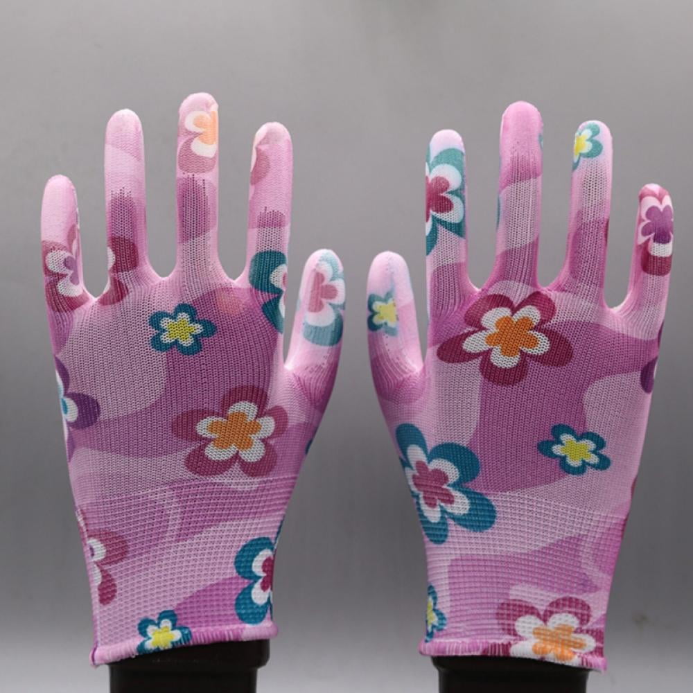 4 Pair of Gardening Gloves, Breathable Flower Coated Women Work Gloves, Garden Gloves for Women - Image 2