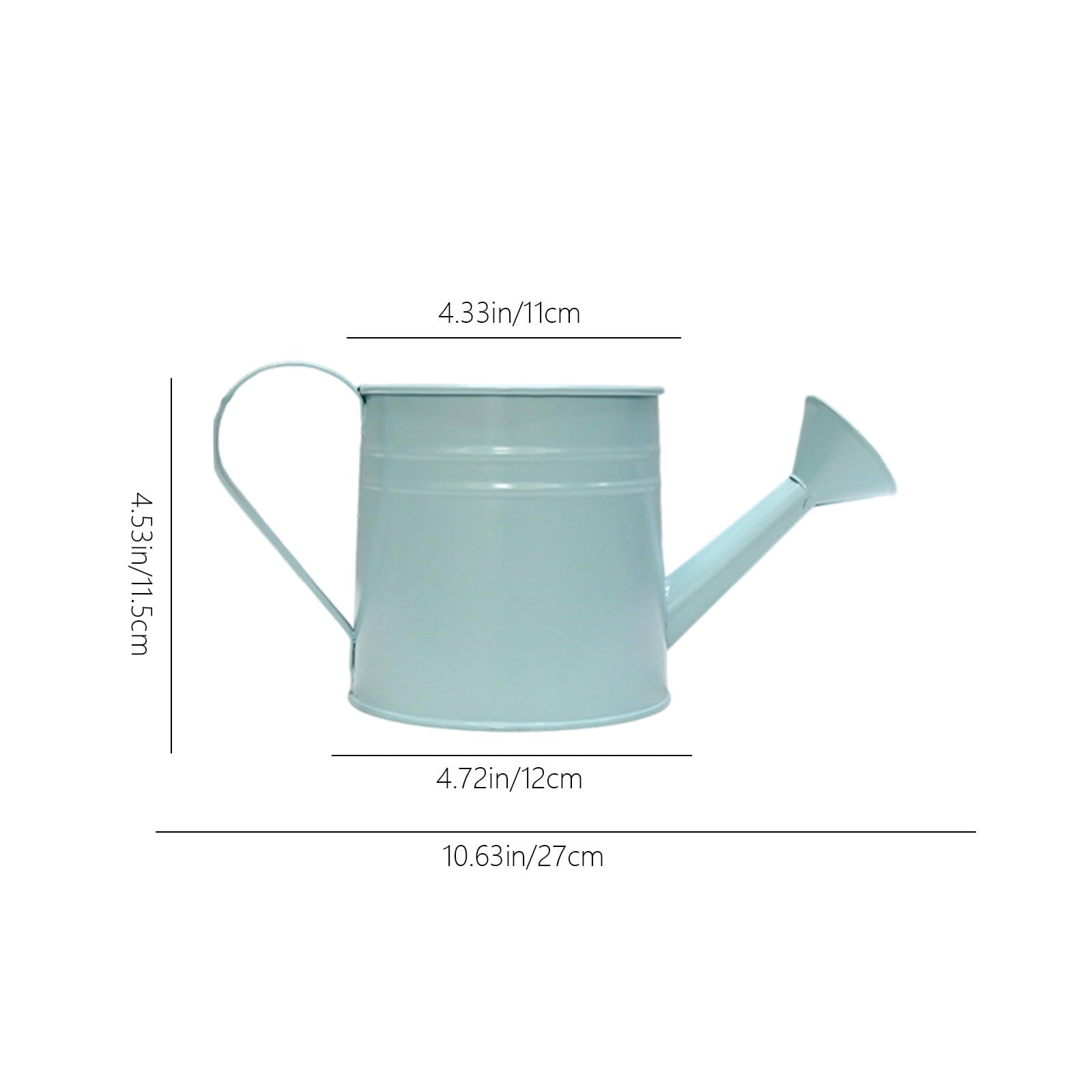 Vintage Metal Watering Can Planter - Distressed Green Decorative Watering Pot for Indoor/Outdoor Flowers, Succulents ... - Image 3
