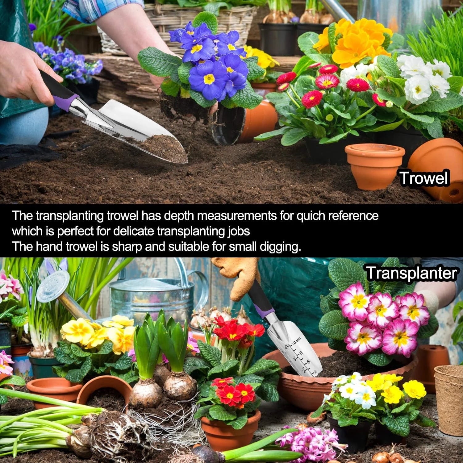 Heavy Duty Gardening Tools - 29-Piece Gardening Gifts for Women, Mom, Men - Durable, Ergonomic Garden Tool Set - Image 4