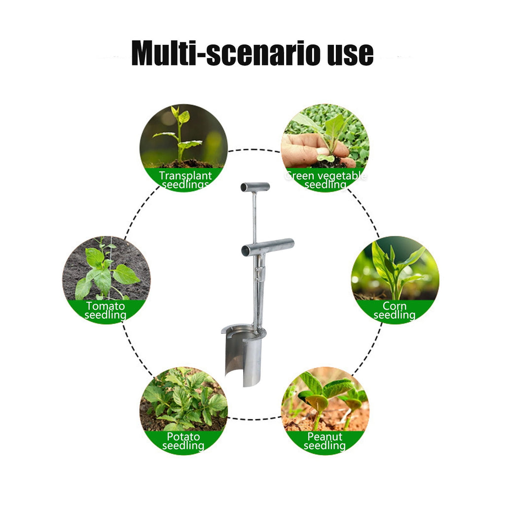 Automatic Corn Fruit Tree Transplanter | Stainless Steel Side Ported Agricultural Planting Tool 12.6"x4.3" | Efficien... - Image 6