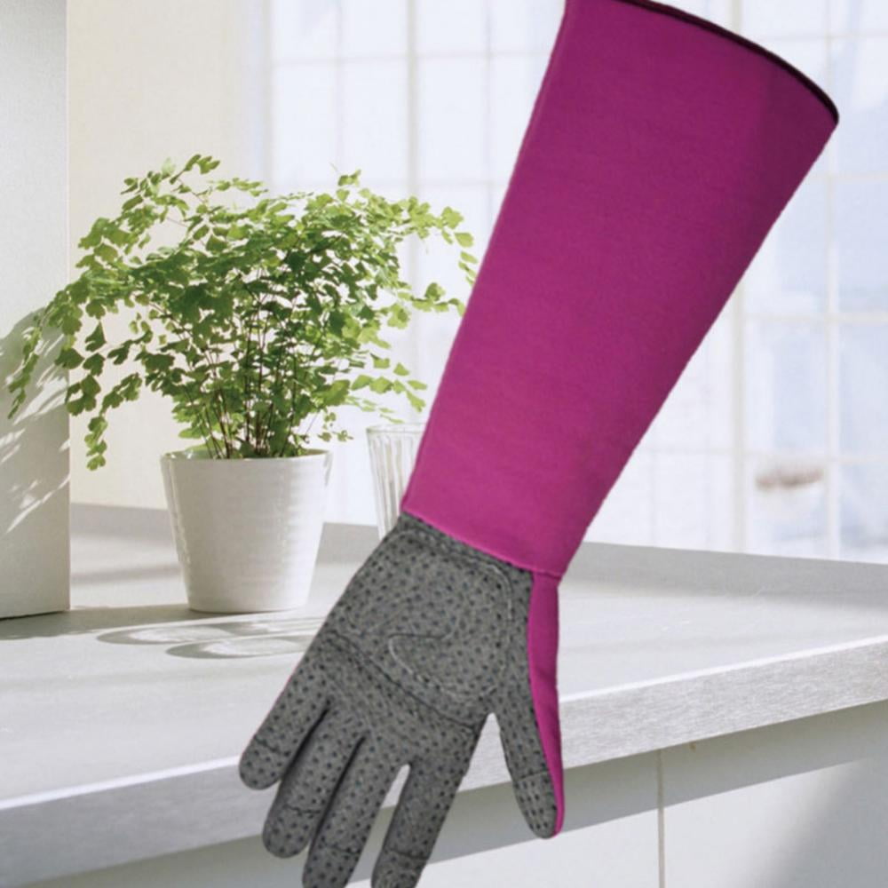 Long Sleeve Leather Gardening Gloves,Rose Pruning Floral Gauntlet Garden Gloves For Women and Men - Image 5