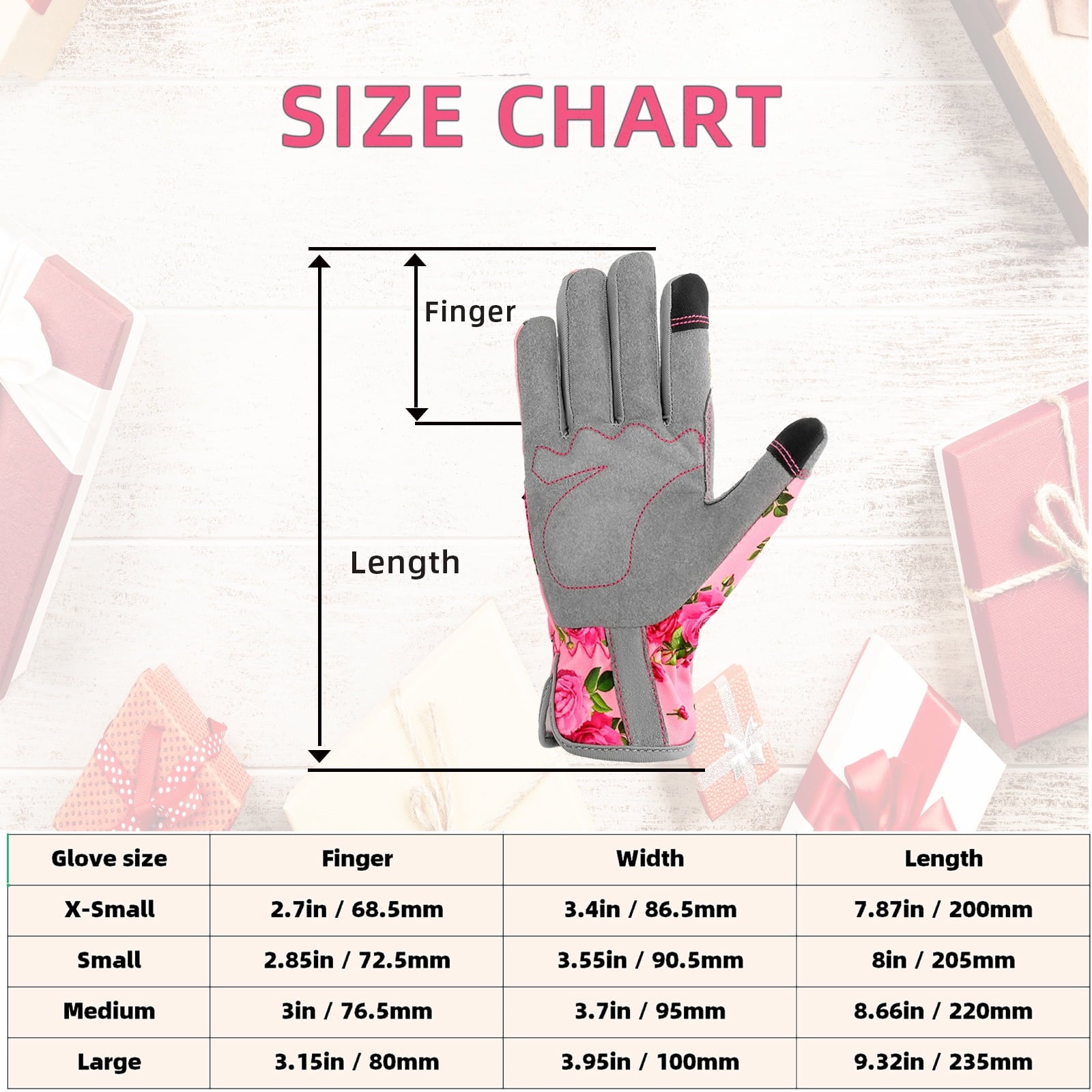 YARTTING Leather Gardening Gloves for Women, Flexible Breathable Garden Gloves, Thorn Proof Working Glove for Weeding Digging and Pruning, M - Image 4