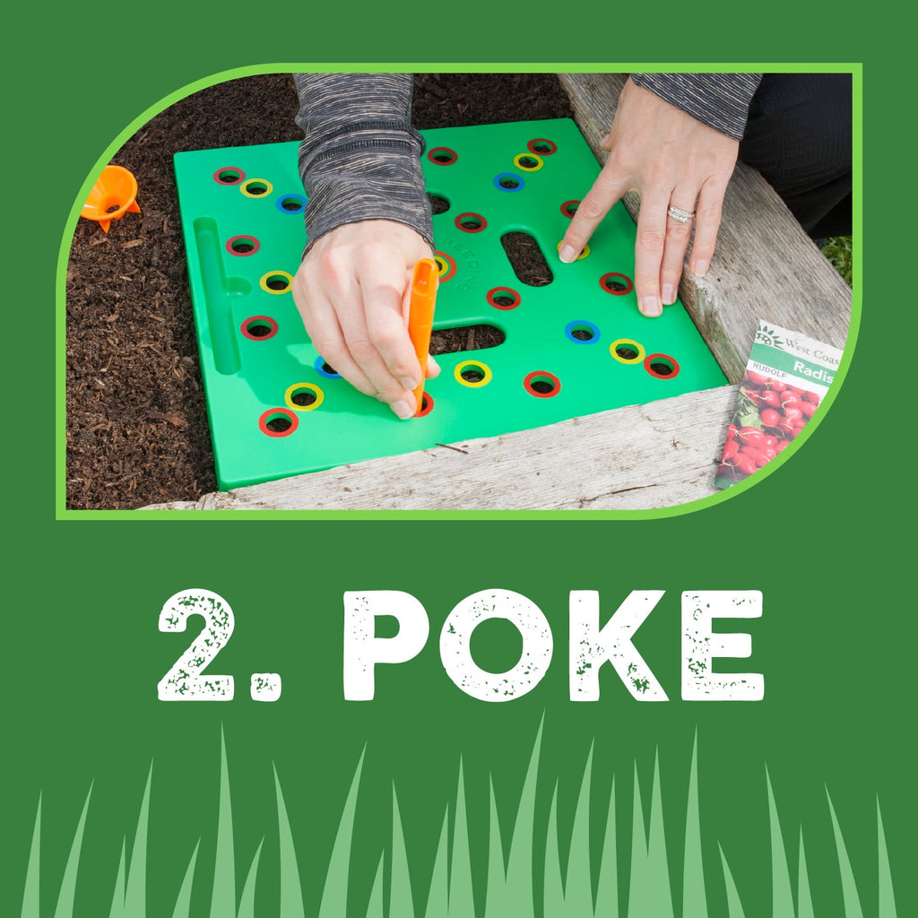Seed and Seedling Spacer Tool for Bigger Harvests, Organized Plants & Fewer Weeds Color-Coded Gardening Template with... - Image 3