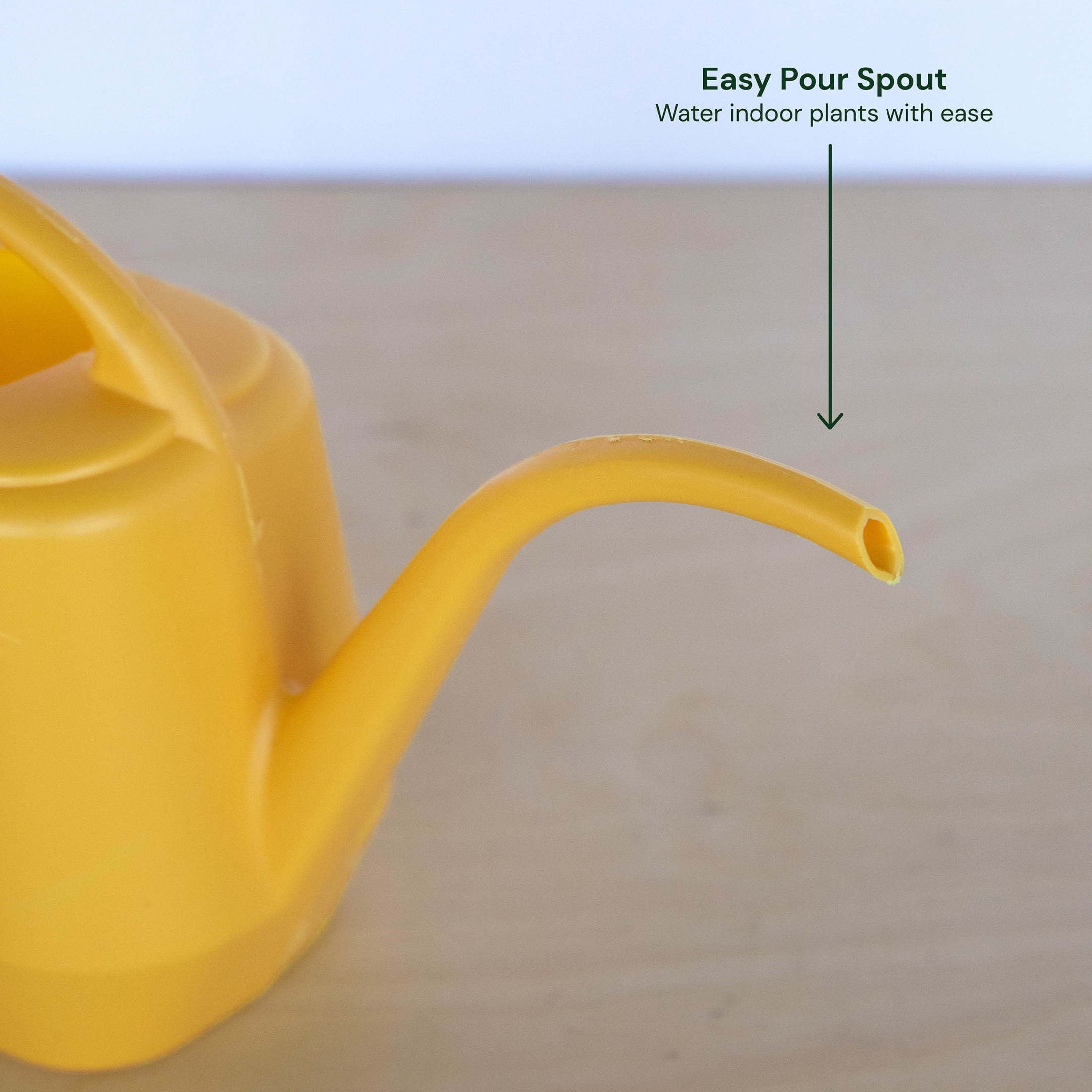Aqua Rite 56 Fl Oz (.44 Gallon) Earthy Yellow Resin Watering Can for Indoor and Outdoor Use - Image 6