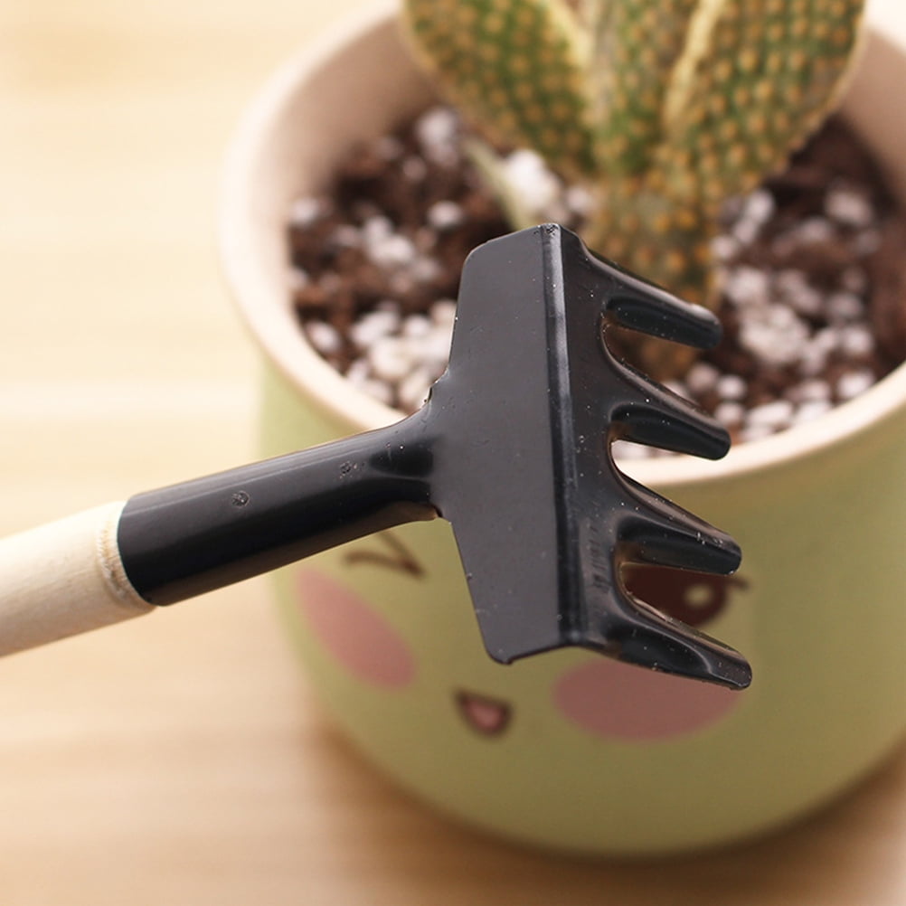 1 Set Miniature Hand Planting Tools Mini Shovel Mini Rake Mini Spade for Home - Image 5