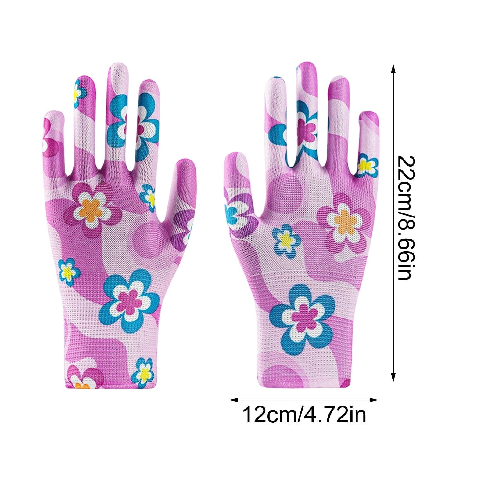 12 Pair Gardening Gloves for Women Ladies Breathable Coated Multi-purposes for Yard Garden Outdoor Indoor, 4.7"x8.6" - Image 2