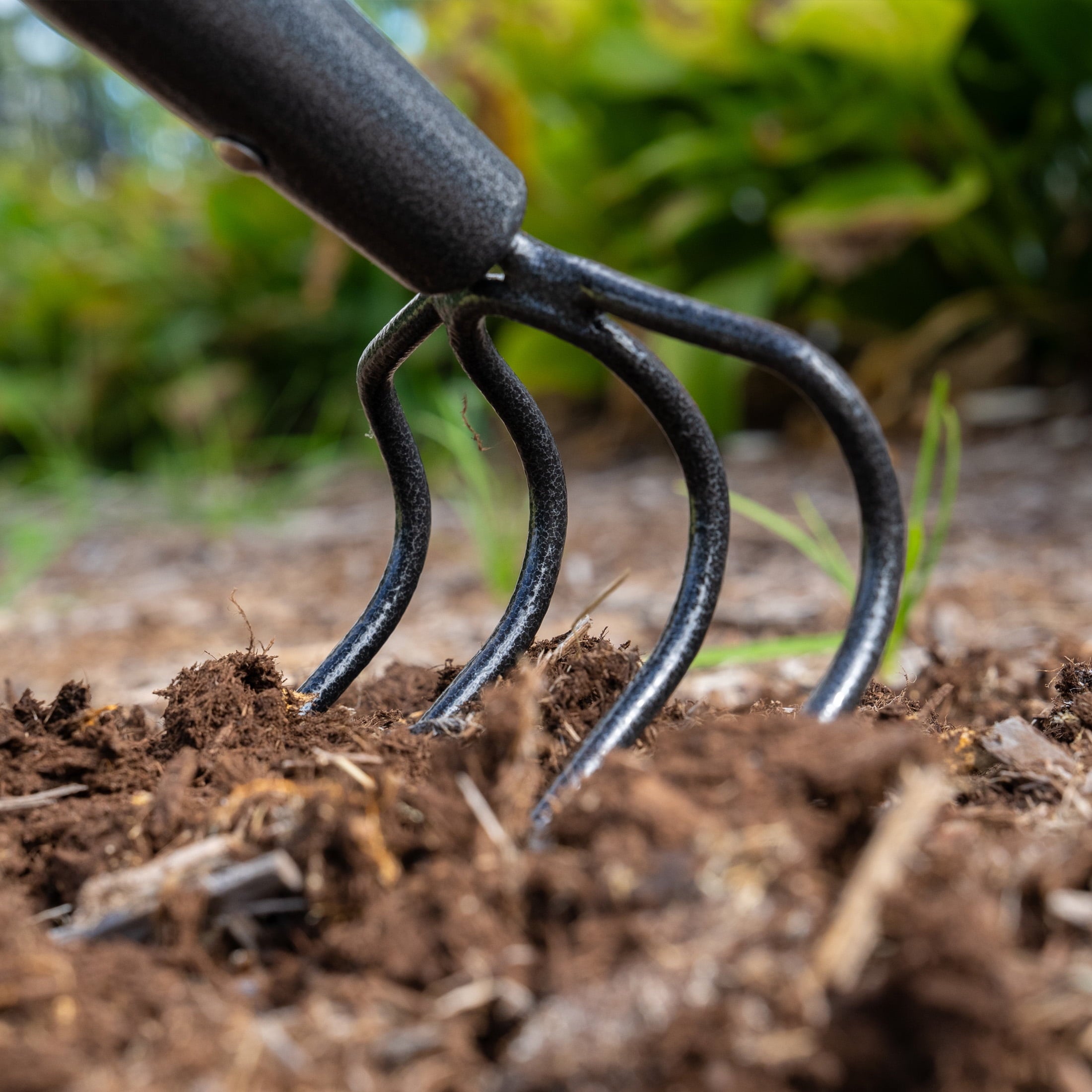 Long Handle 4-Tine Cultivator with Comfort End Grip - Image 5