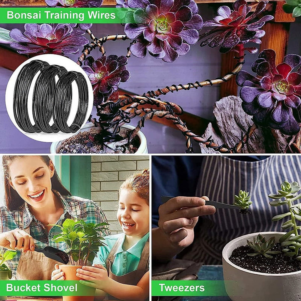 Gardening Tool & Accessory Set with For Beginners, Bonsai Trees, Potted Plants 24 Pieces - Image 4