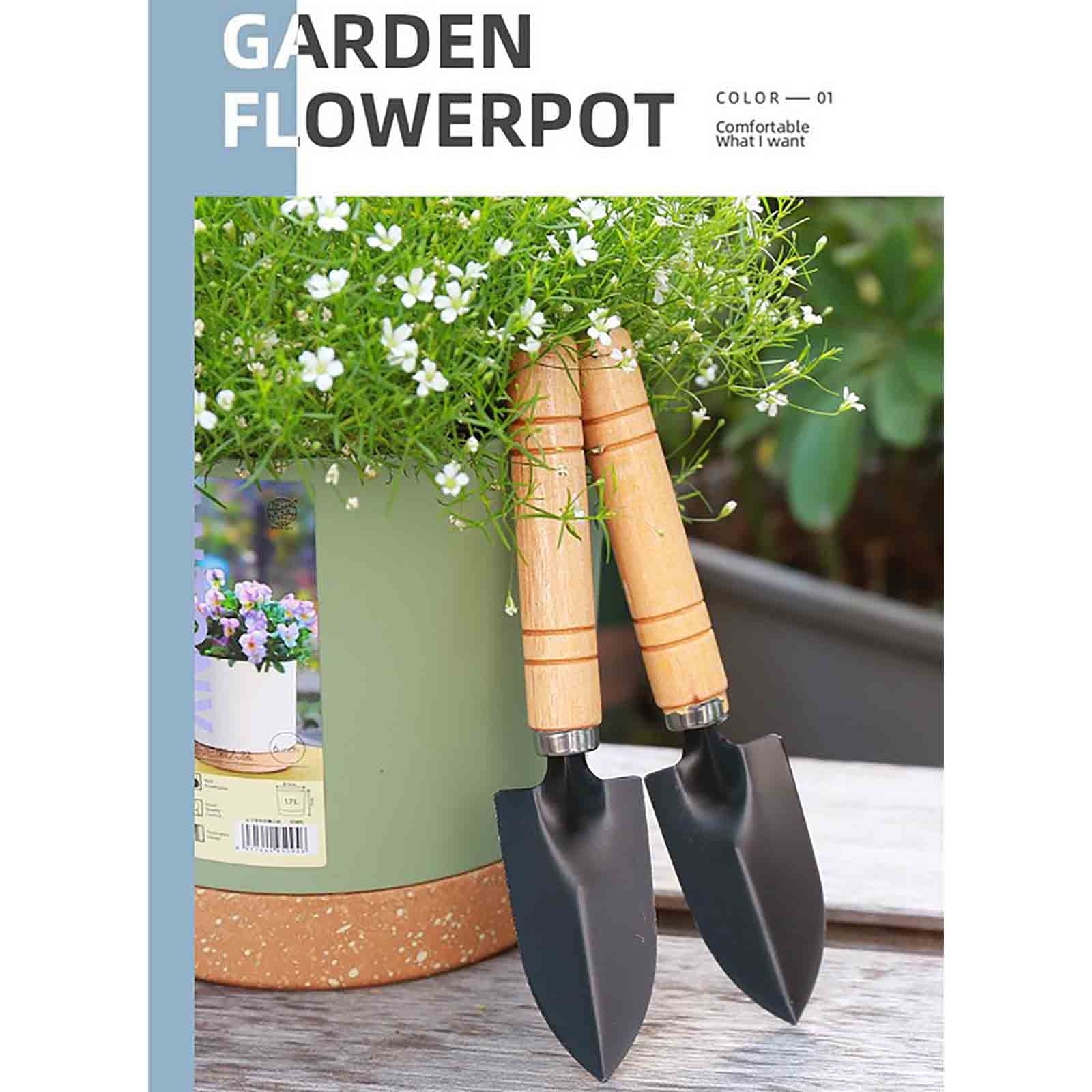 Stainless Steel Gardening Shovel, Flower Planting Shovel, Weeding Garden Spade Handle Small Shovel Tool, Garden Woode... - Image 5