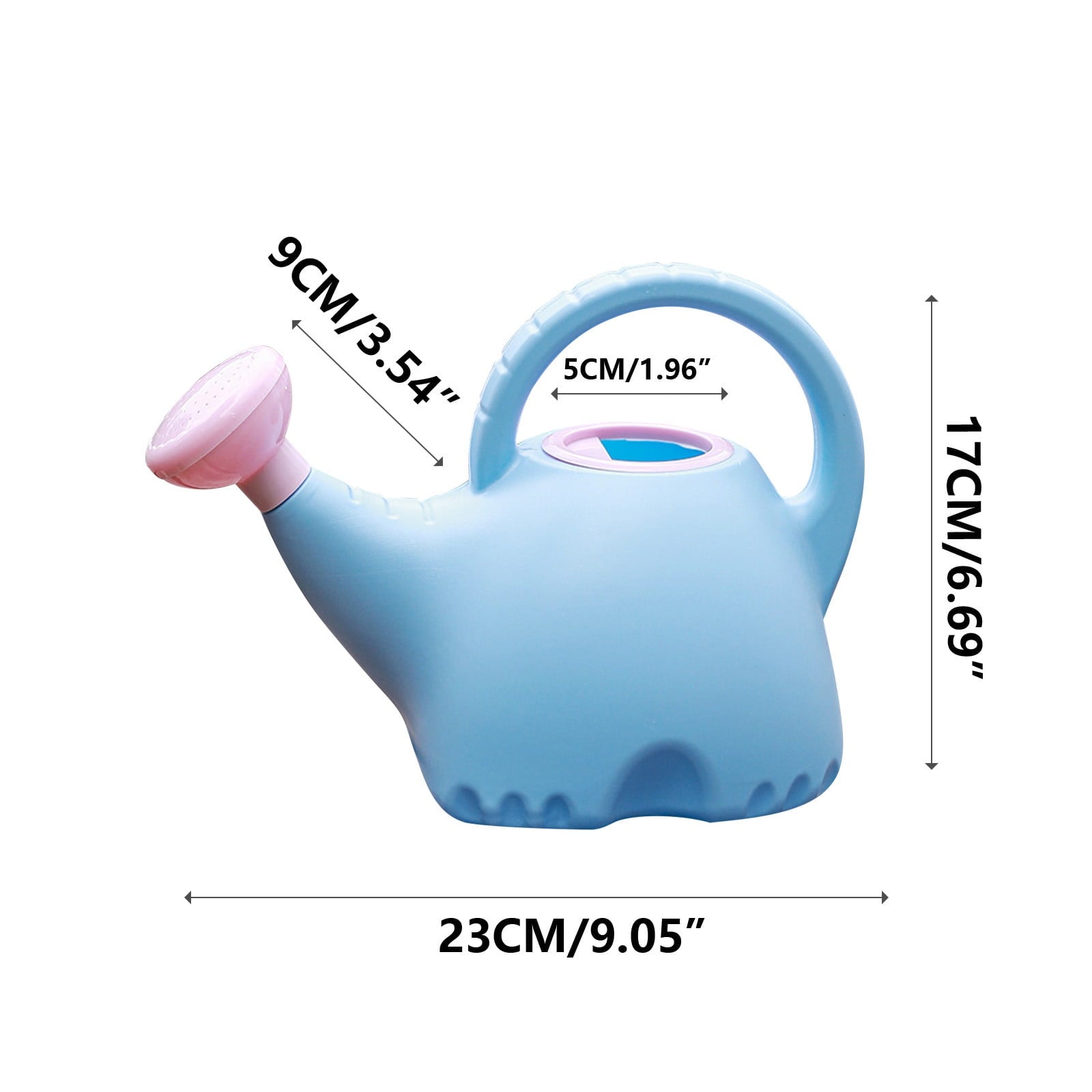 Elephant-Shaped Kids Watering Can – 1.5L Outdoor/Indoor Garden Sprayer with Adjustable Shower Head, Durable Plastic P... - Image 2