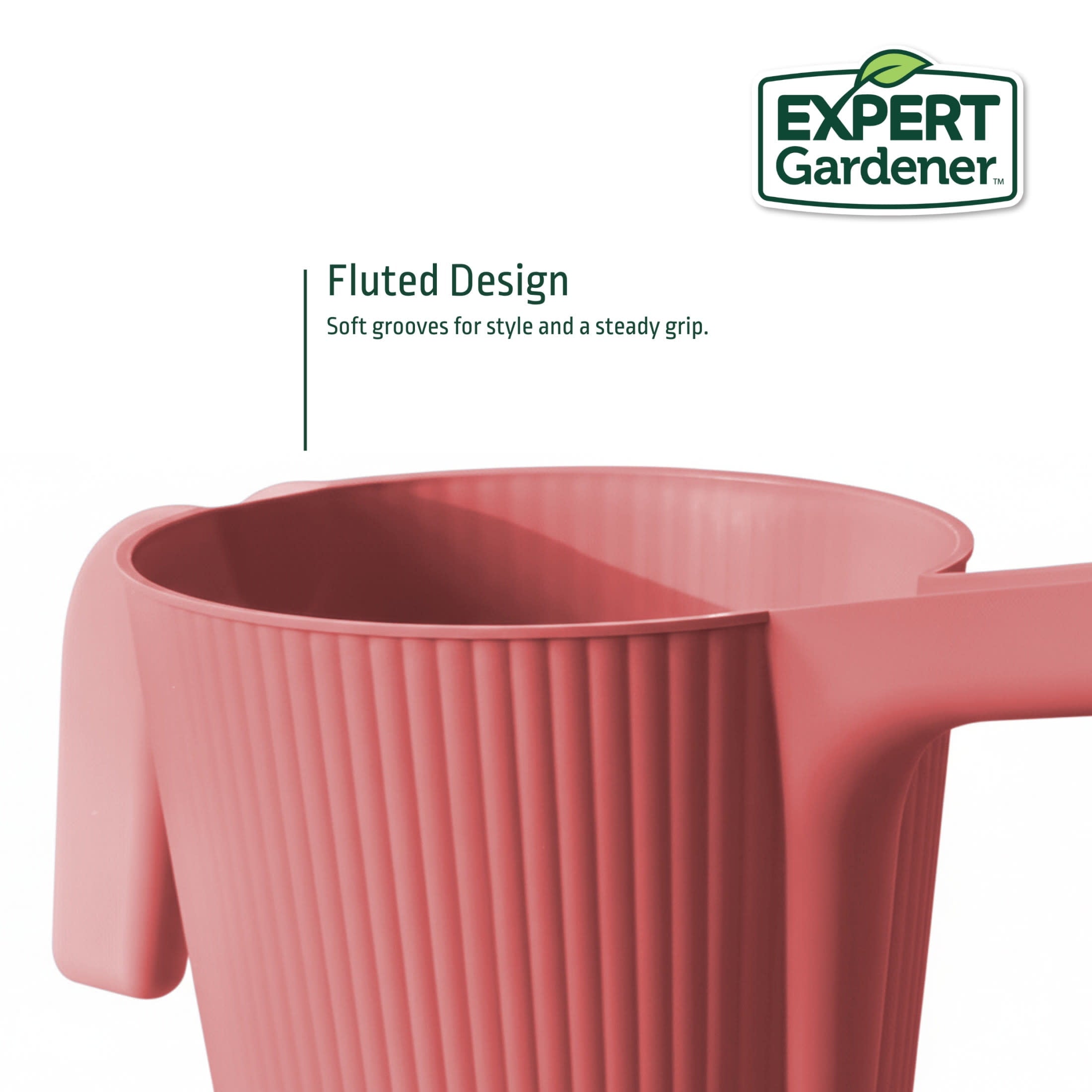 0.5 gal. Resin Watering Can, Coral Peony - Image 4