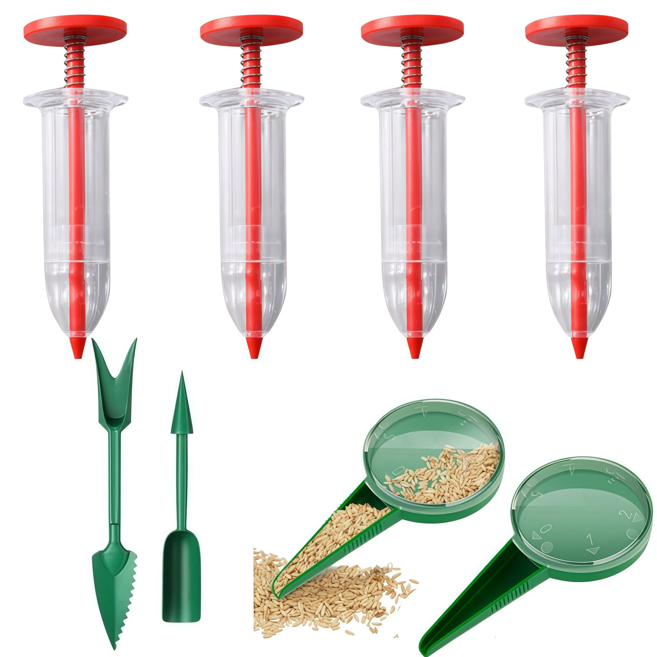 8 Piece Mini Seed Planter Tool Set For Easy Gardening And Planting