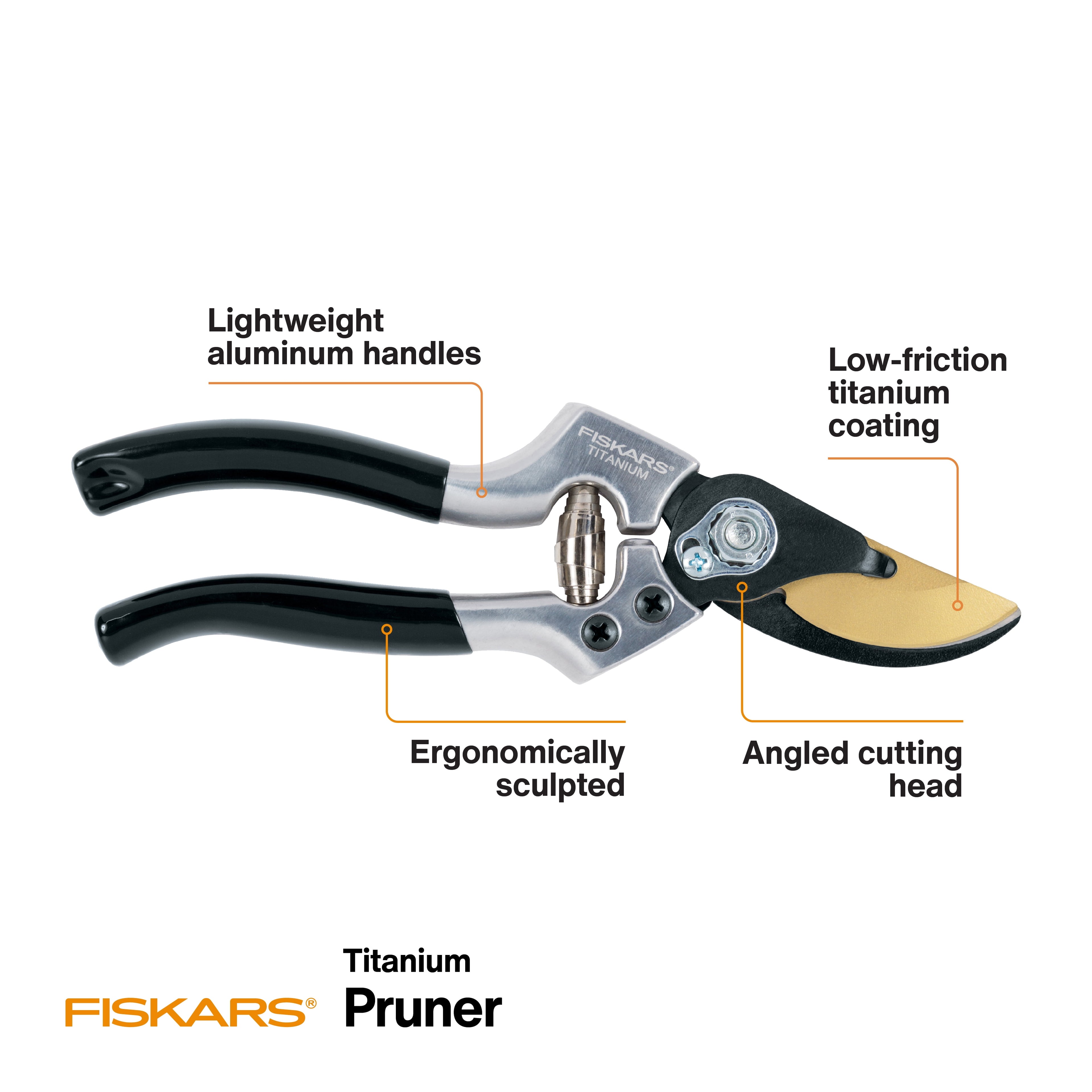 1 in. Titanium Coated Steel Blade Bypass Hand Pruner - Image 5