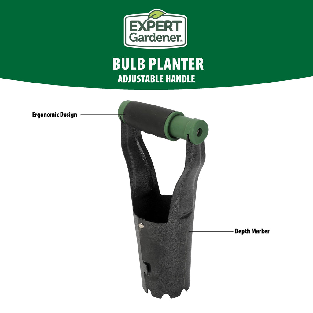 Bulb Planter Tool with Steel Head and Comfortable Grip Handle - Image 2