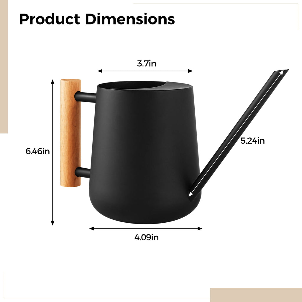 Watering Can for Indoor Plants, 34 oz/960 ml Metal Stainless Steel Pot with Long Spout for House Plants Bonsai Outdoo... - Image 4