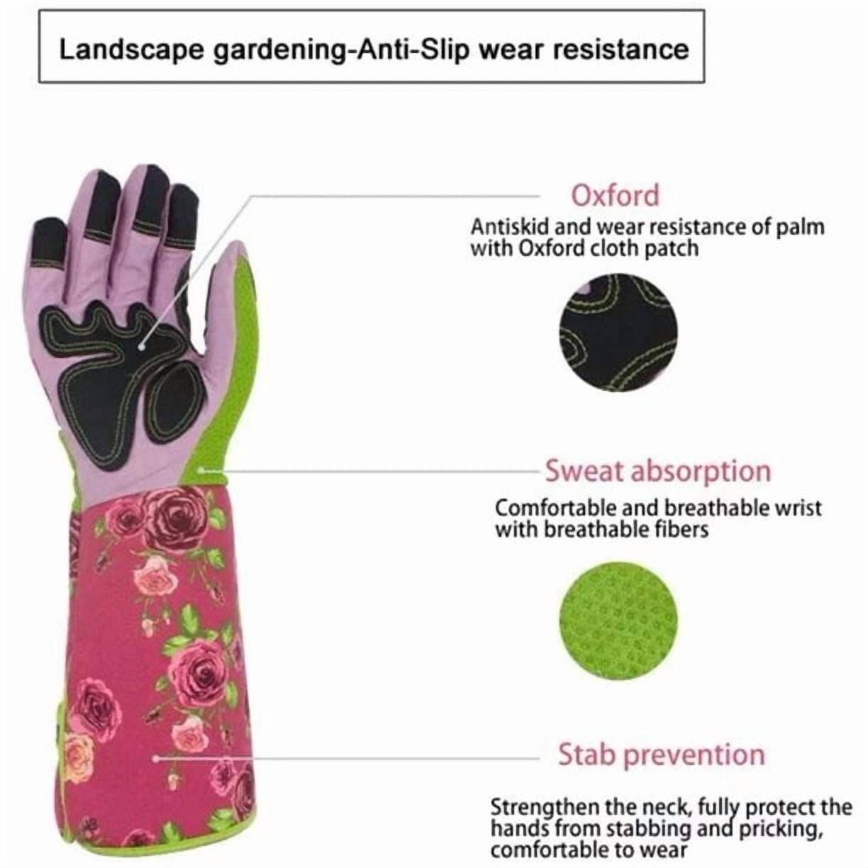 Long Sleeve Gardening Gloves Pruning Thornproof Garden Gloves with Extra Long Forearm Protection for Gardener Punctur... - Image 5