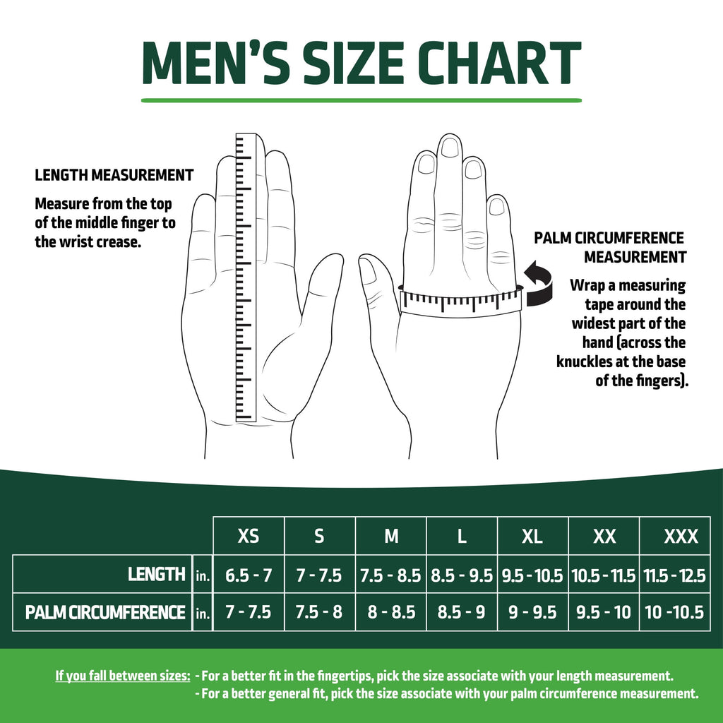 Mens Moisture Wicking Synthetic Leather Gardening Gloves, Size M - Image 6
