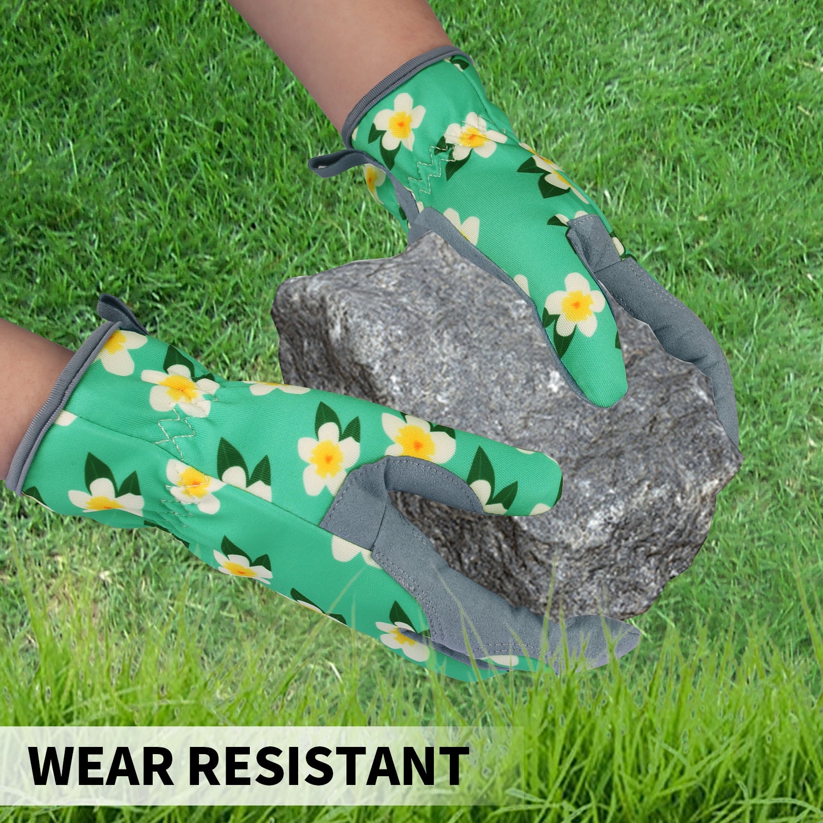 Womens Gardening Weeding Working Gloves, Leather Garden Glove for Women Thorn Proof No Stab for Digging, Planting,Pruning - Image 6