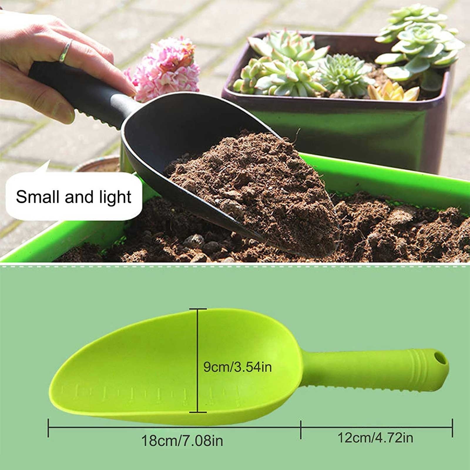 Hand Trowel Garden Trowel Scoop Shovel, Durable Plastic Garden Shovel, Essential Planting Tool for Soil Work, Beach S... - Image 3