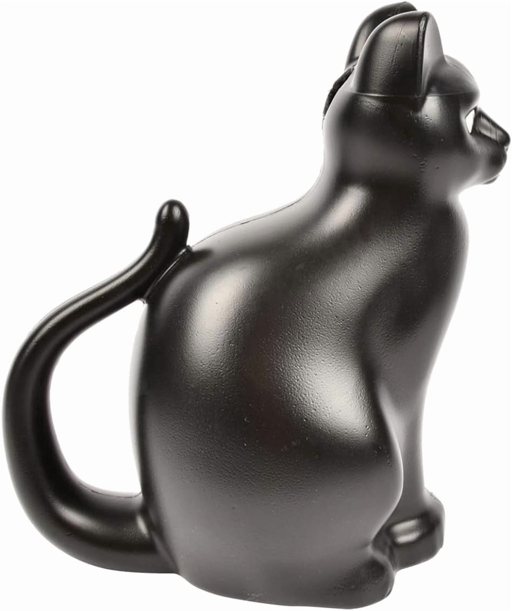 Plastic Cat Watering Can, 10.39 x 6.69 x 11.1 inches, Black - Image 3