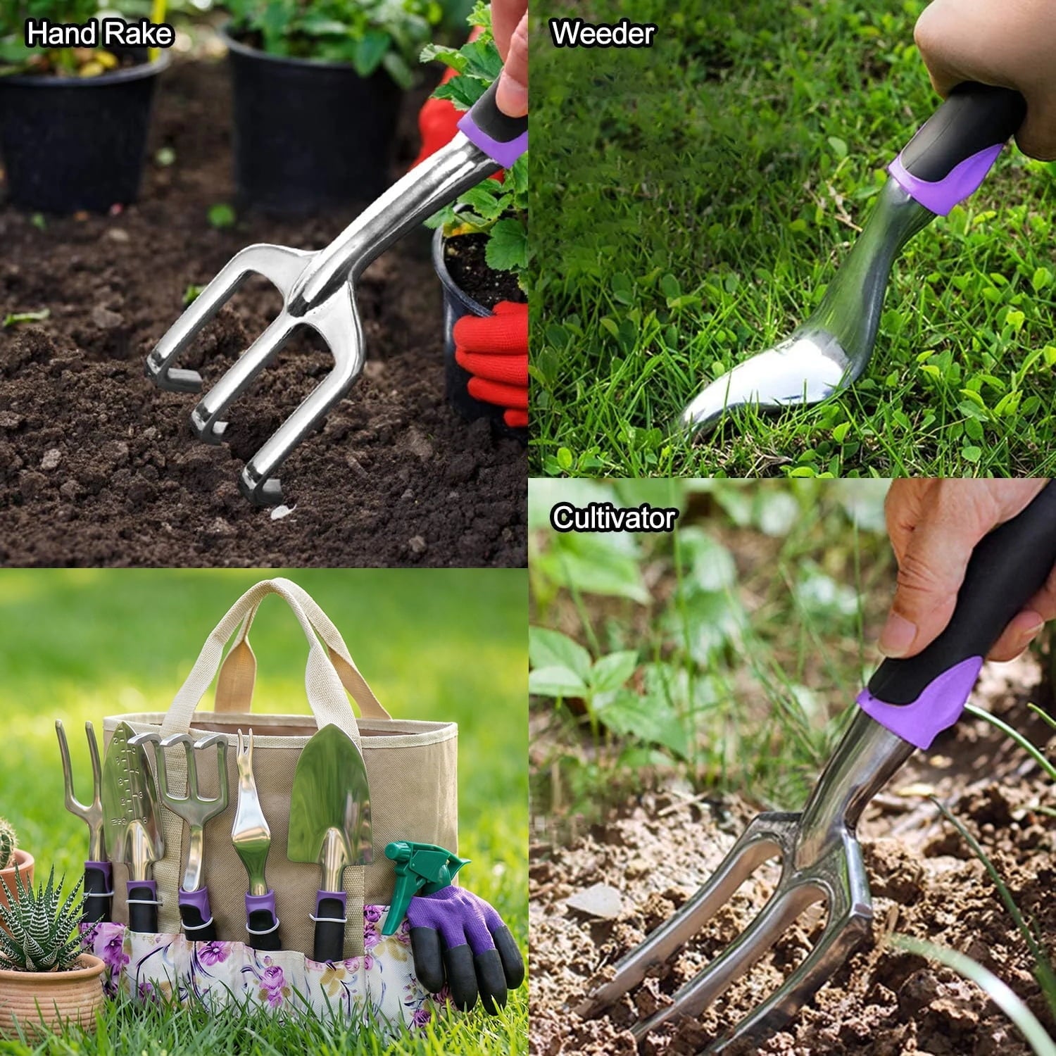 Heavy Duty Gardening Tools - 29-Piece Gardening Gifts for Women, Mom, Men - Durable, Ergonomic Garden Tool Set - Image 3