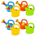 8PCS Plastic Watering Cans Chicken Watering Garden Play Watering Cans Kids Beach Bath Watering Cans Random Color