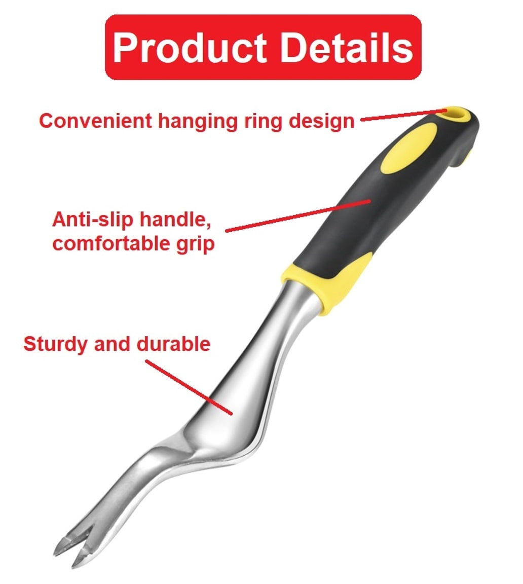 Set, 5pcs Heavy Duty ing Kit Aluminum Alloy Includes Hand Trowel, Transplant Trowel, Hand Rake, Weeder, Hand Fork, wi... - Image 3