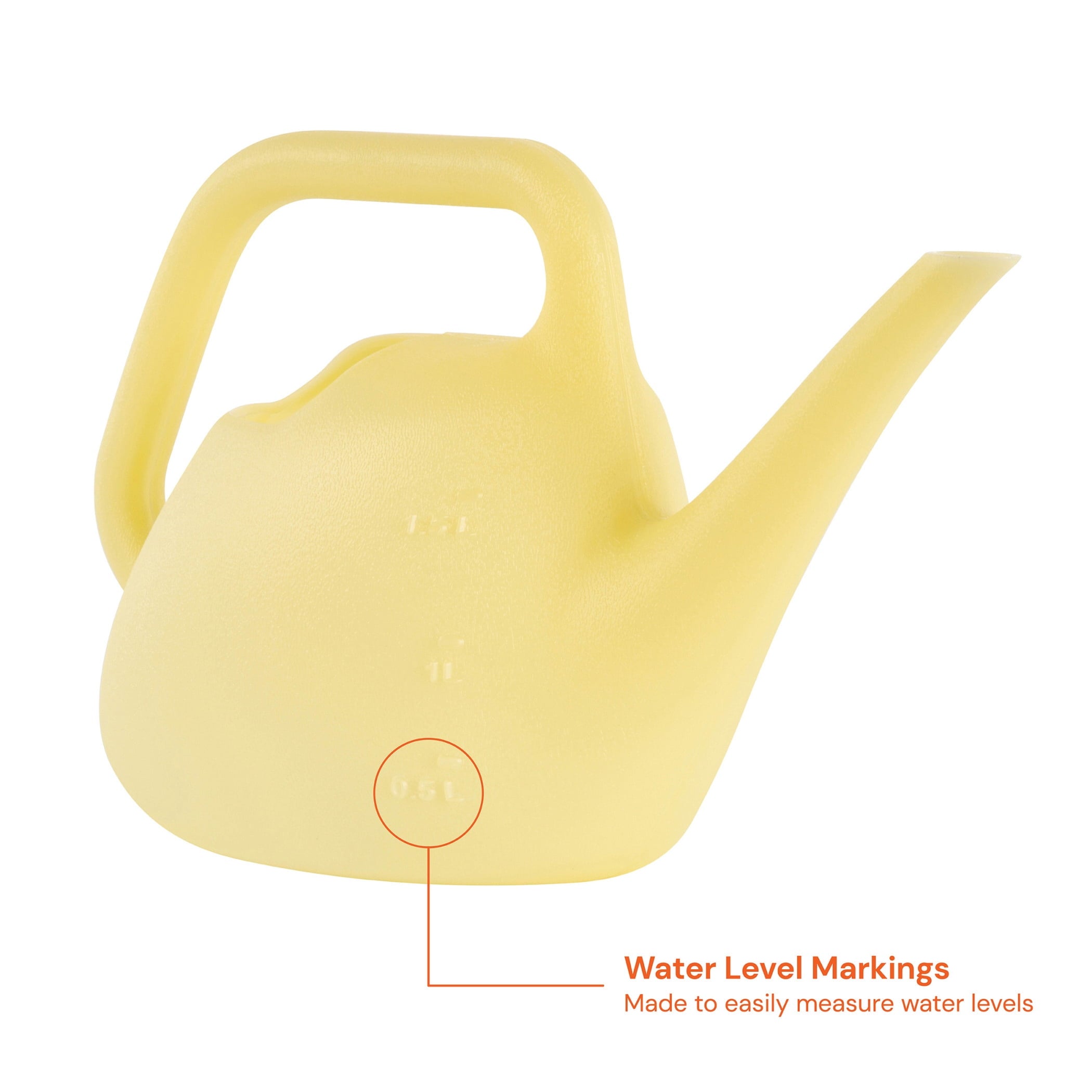 Bloem Translucent Plastic Watering Can: .4 Gallon (1.5 Liter), Indoor/Outdoor, Goldfinch - Image 4
