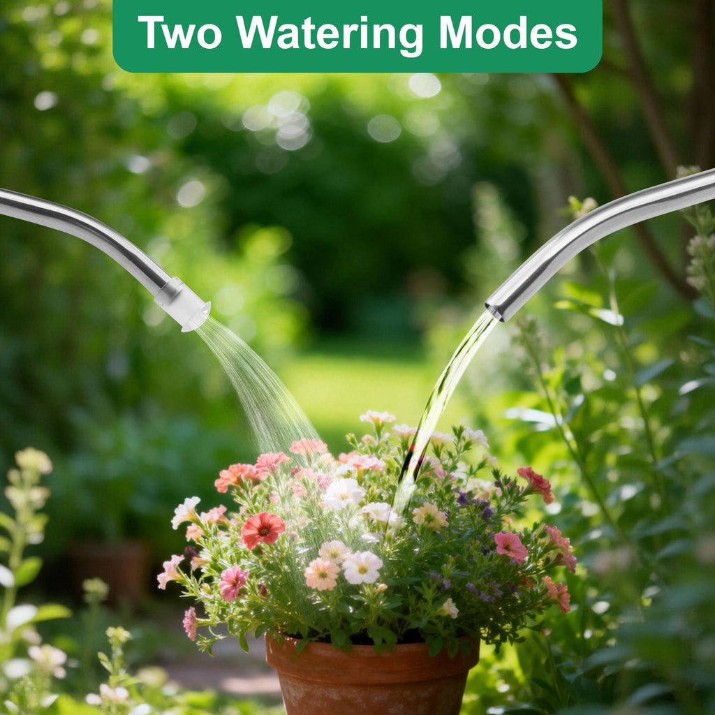 Gardening Watering Can with Long Spout, 2L Watering Pot for Indoor Outdoor Plant, Green - Image 2